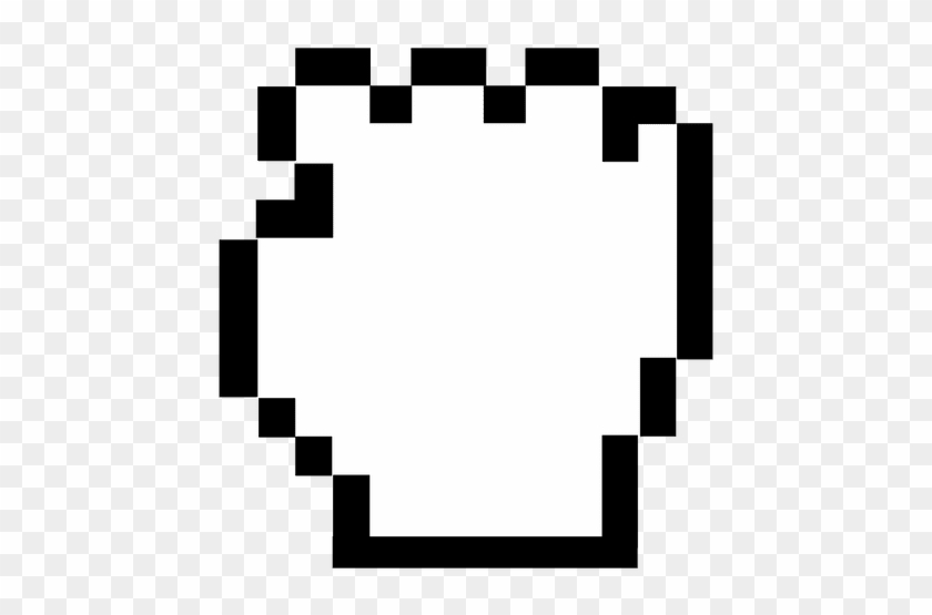 Pixilated Hand Cursor Png - Closed Hand Cursor Png #1676527