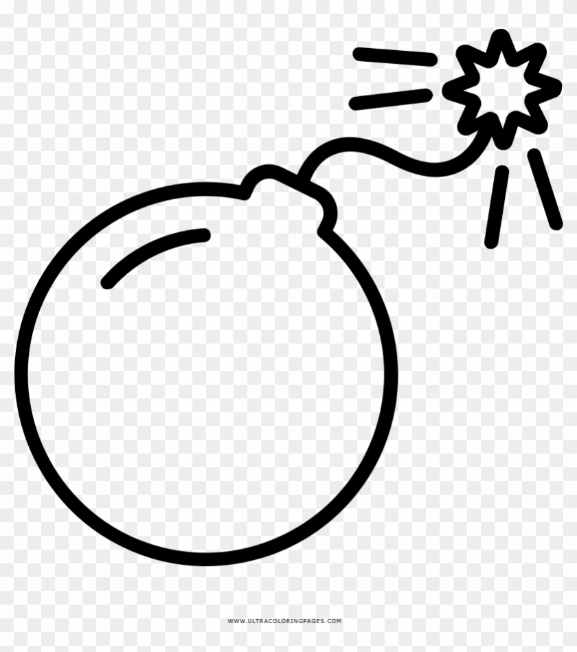 Drawing Bomb Line Art - Bomba Para Dibujar #1676563