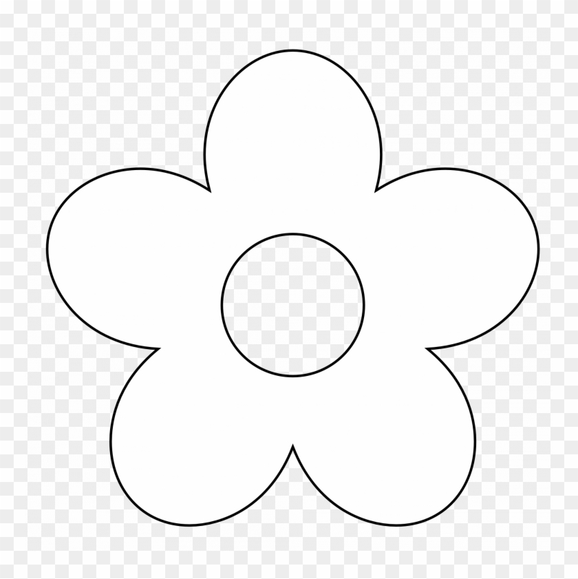 Download White Flower Clipart - Circle #1676568