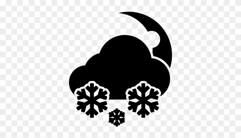 Snow Storm At Night Vector - Snow Storm Logo #1676683