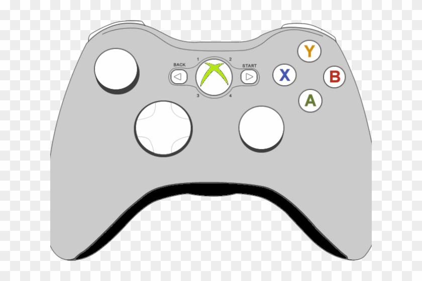 Controller Clipart Transparent Background - Xbox Controller Coloring Page #1676747