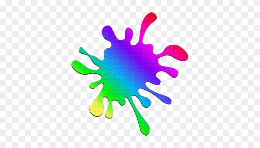 Couleur Blob Color Blob - Rainbow Paint Splatter Clip Art #1676778