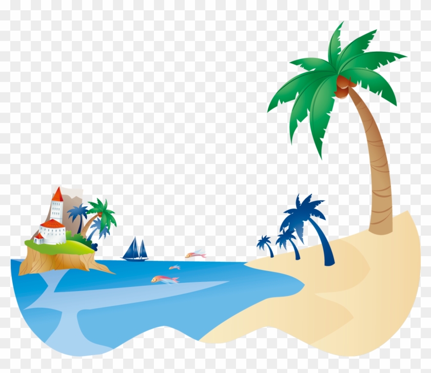 Beach Png - Coconut Tree Clip Art #1676869