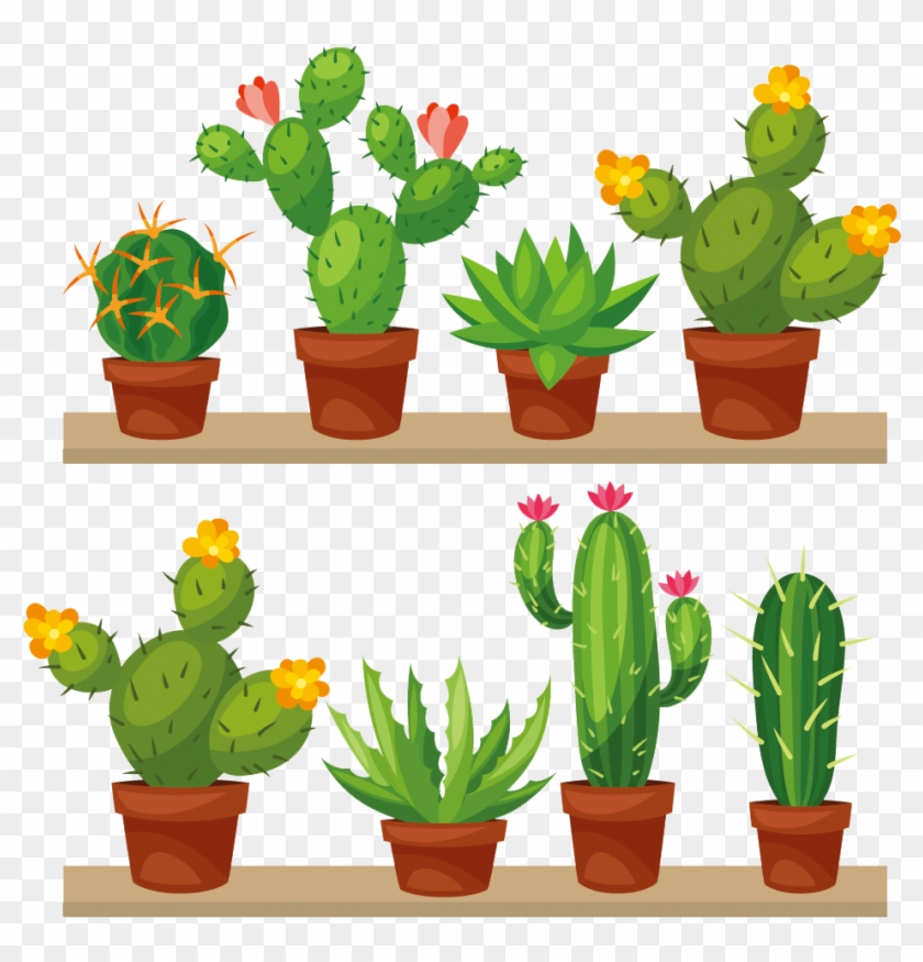 Cactus Transparent Png Clip Art Image - Transparent Succulent Clip Art #1676913