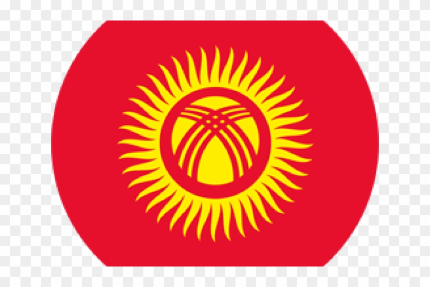 Kyrgyzstan Flag Clipart Vector - Kyrgyzstan Flag Logo #1677115