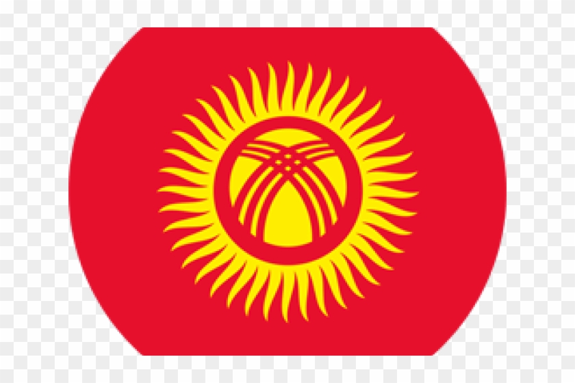 Kyrgyzstan Flag Clipart Vector - Kyrgyzstan Flag Logo #1677115