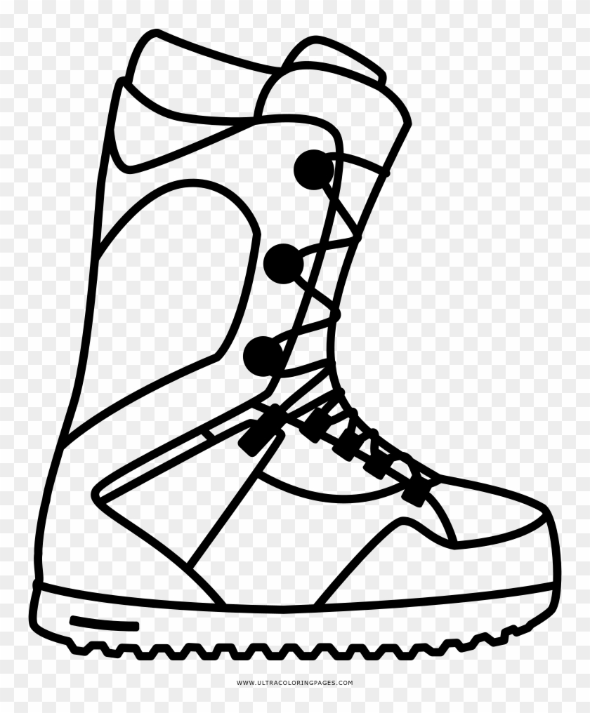 Snowboarding Clipart Snowboard Boot - Botas De Snowboard Dibujos #1677150