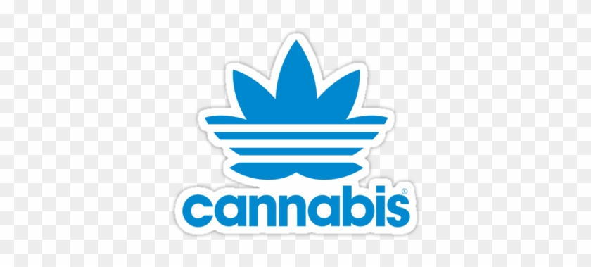 Cannabis Adidas Stickers Broadcastmedia Redbubble Png - Adidas Stickers #1677207