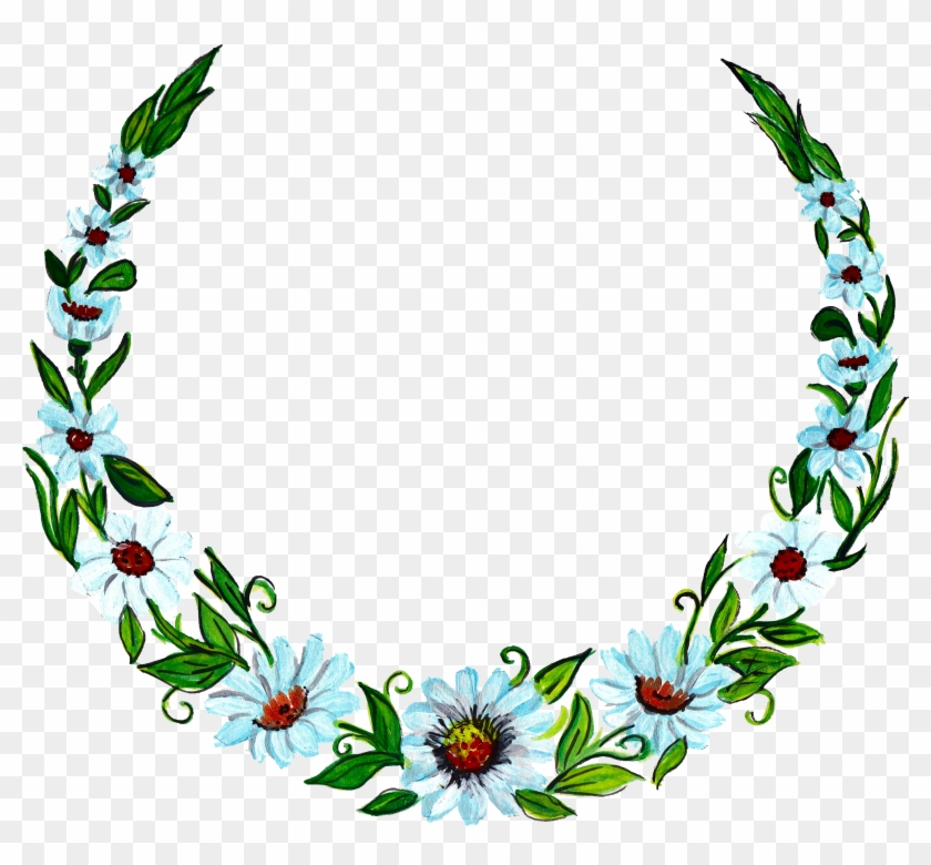 Free 4 Flower Wreath Painting 2 3 Png - Boho Flower Wreath Png #1677374