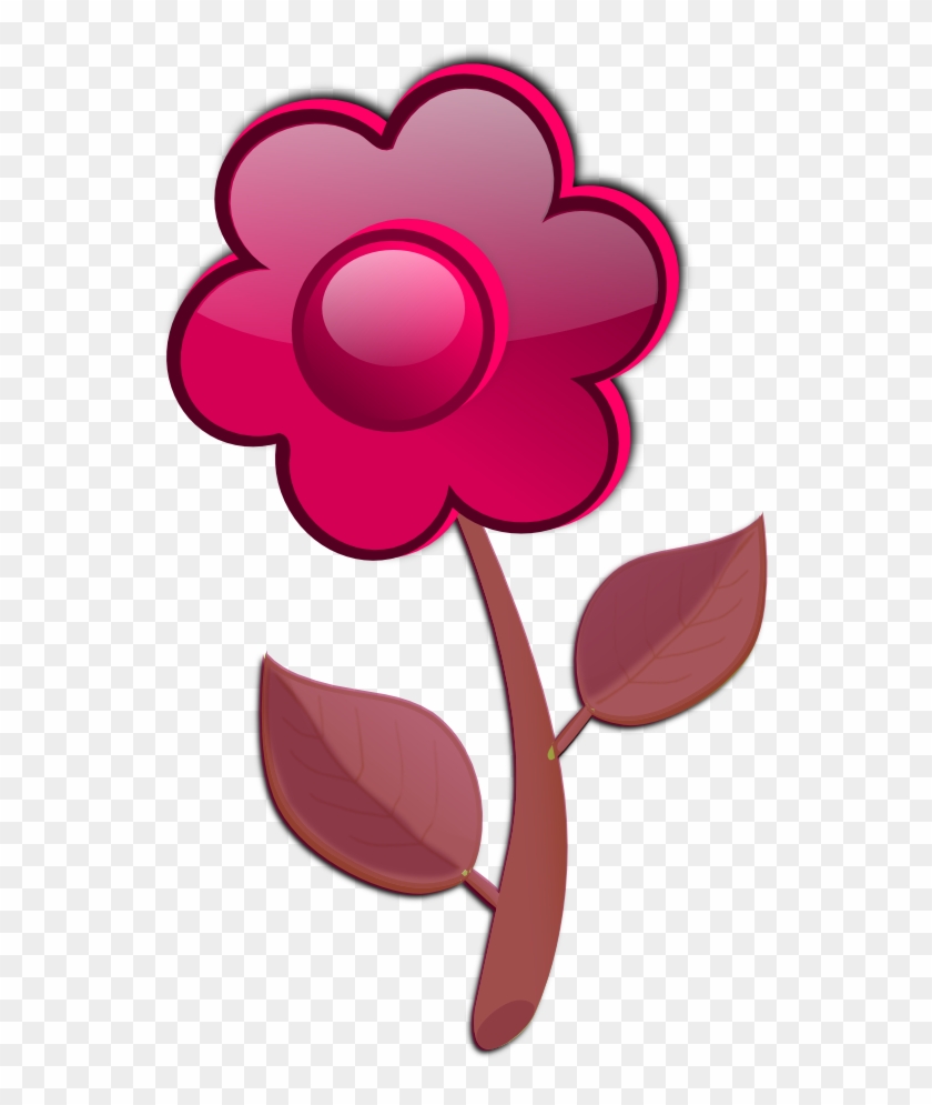 Spring Flower Clip Art - Cute Pink Flower Clipart Png #1677376