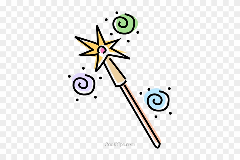 Magic Wand Royalty Free Vector Clip Art Illustration - Clip Art Princess Wand #1677442