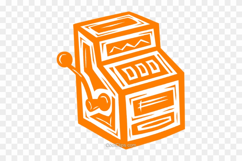 Slot Machine Royalty Free Vector Clip Art Illustration - Slot Machine Royalty Free Vector Clip Art Illustration #1677566