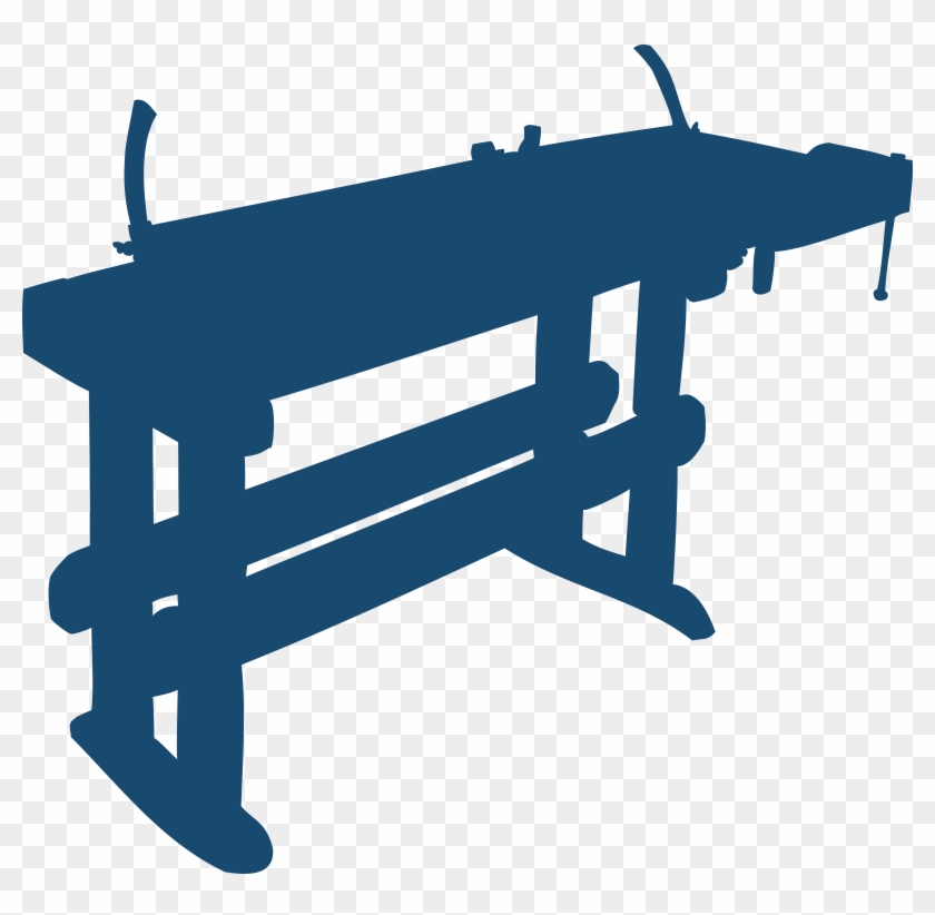 Bench Silhouette Clip Art - Work Bench Icon Png #1677731