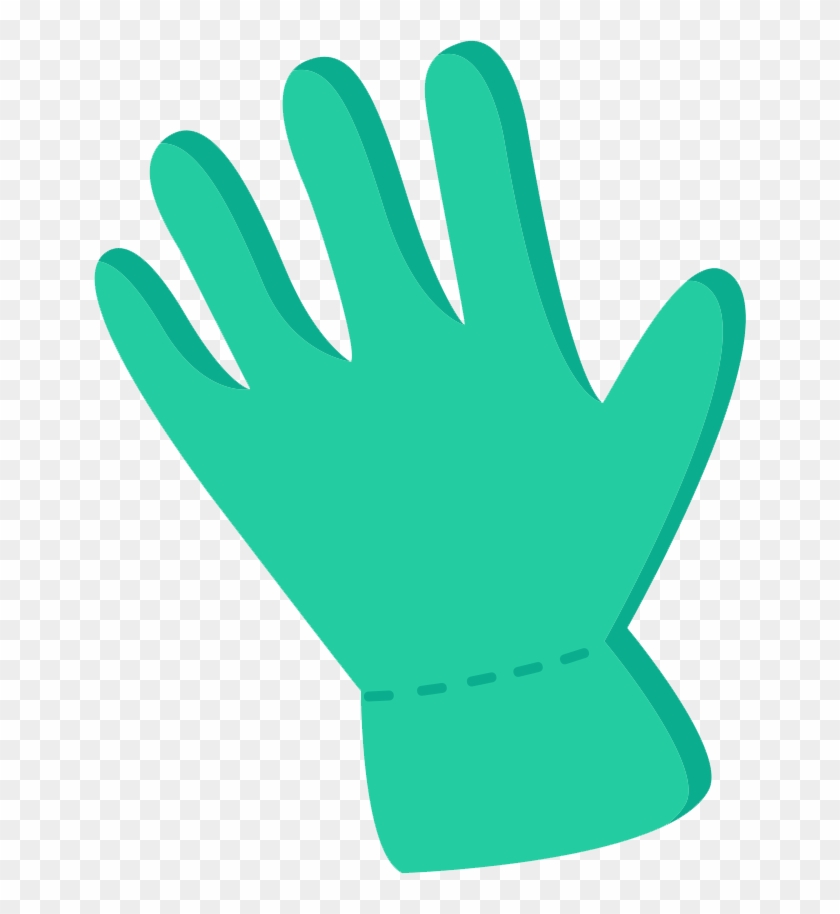 Green Glove Blue Transprent - Cartoon Gloves Png #1677766