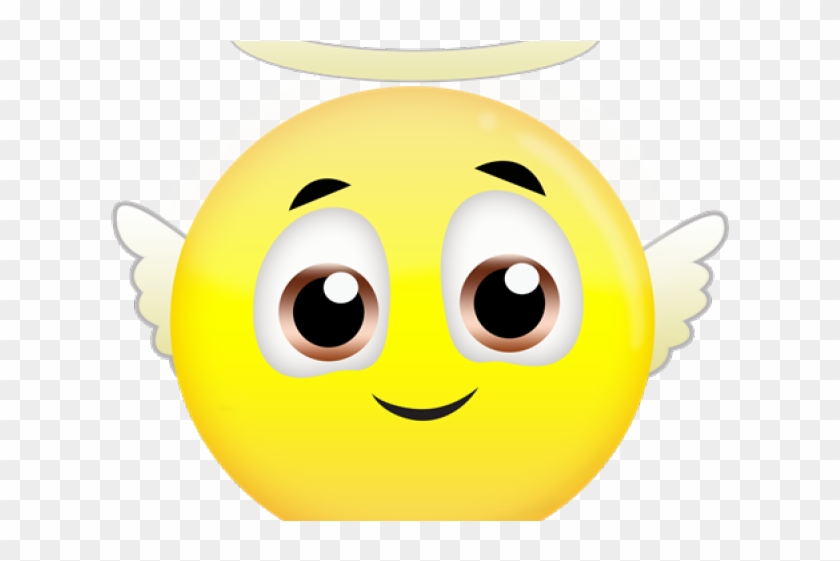 Sad Emoji Clipart Angel - Smiley #1677945
