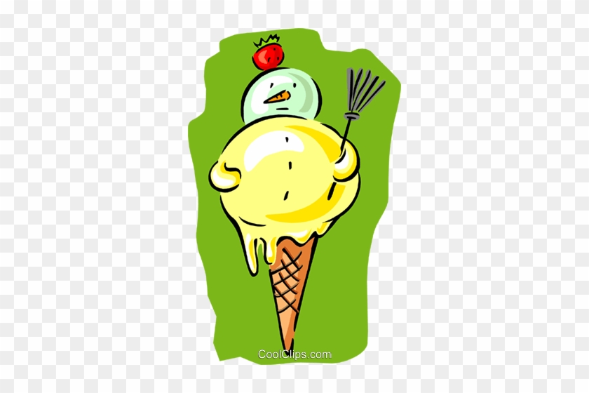 Ice Cream Cone Royalty Free Vector Clip Art Illustration - Ice Cream Cone Royalty Free Vector Clip Art Illustration #1678125