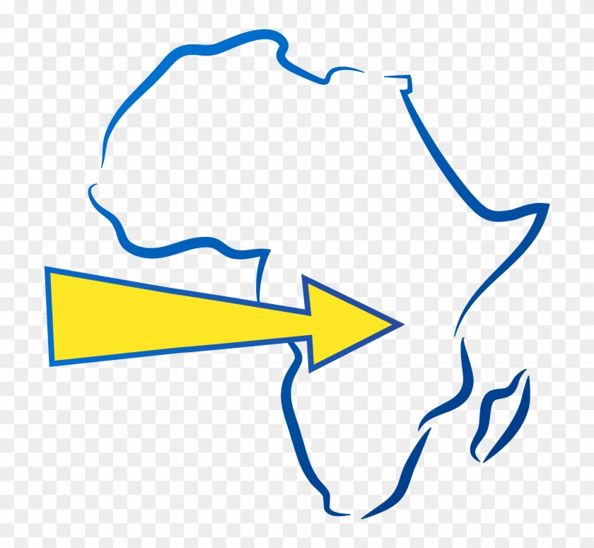 Container Transport Service - White Outline Of Africa #1678244