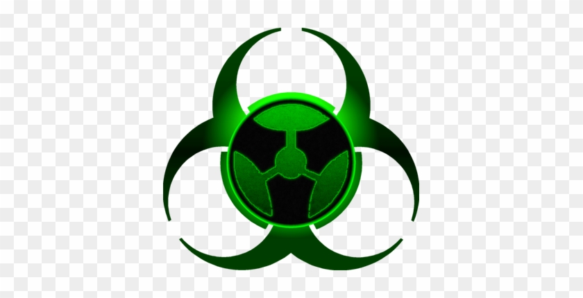 369 X 350 4 - Biohazard Symbol Green Png #1678289