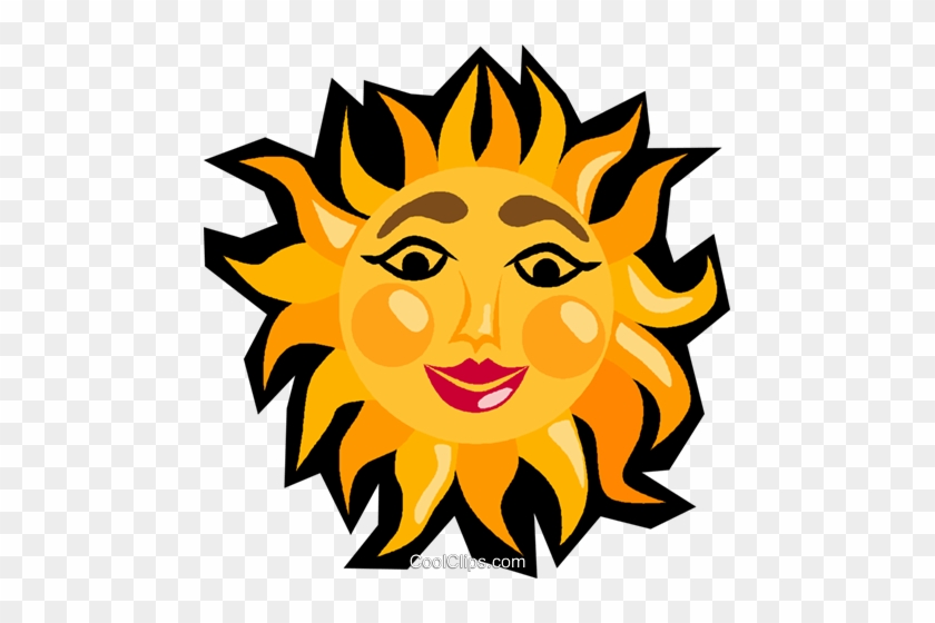 The Smiling Sun Royalty Free Vector Clip Art Illustration - Summer #1678346