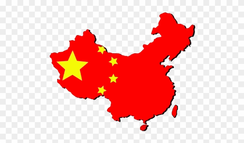 541 X 450 3 - China Flag And Map - Full Size PNG Clipart Images Download