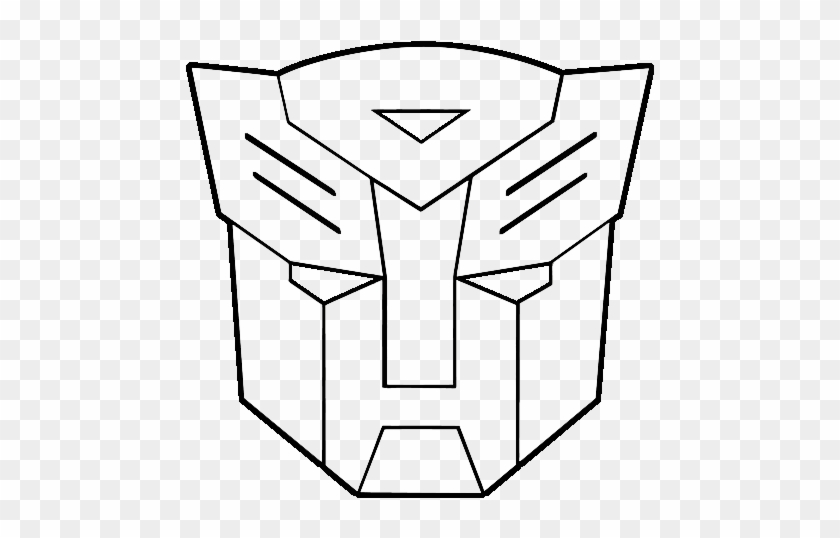 Lamborghini Logo Coloring Pages Lamborghini Logo Coloring - Autobots Logo White Png #1678568