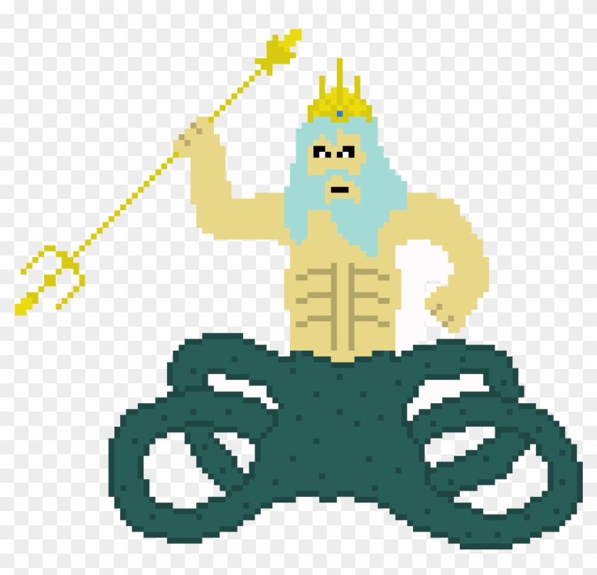 Poseidon - Poseidon Pixel Art #1678685