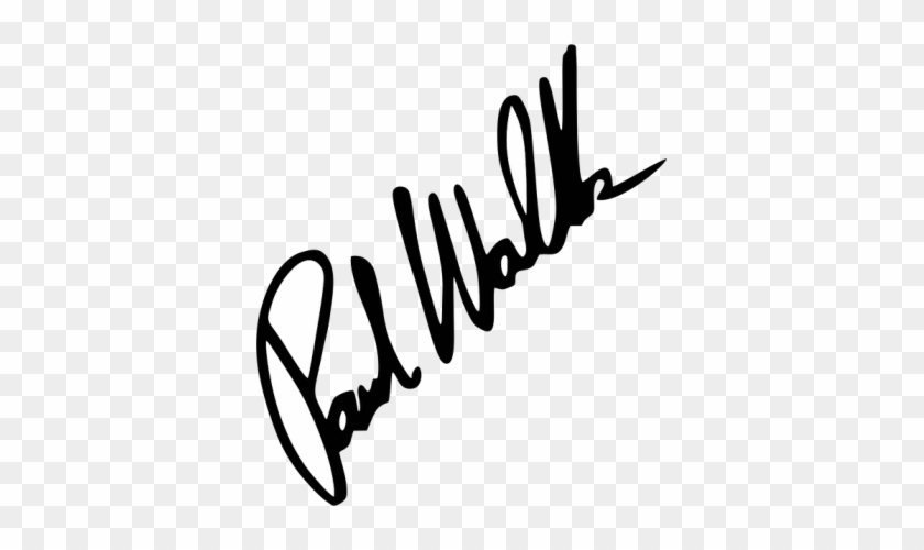 Koszulka Paul Walker Signature - Paul Walker Signature Png #1678699