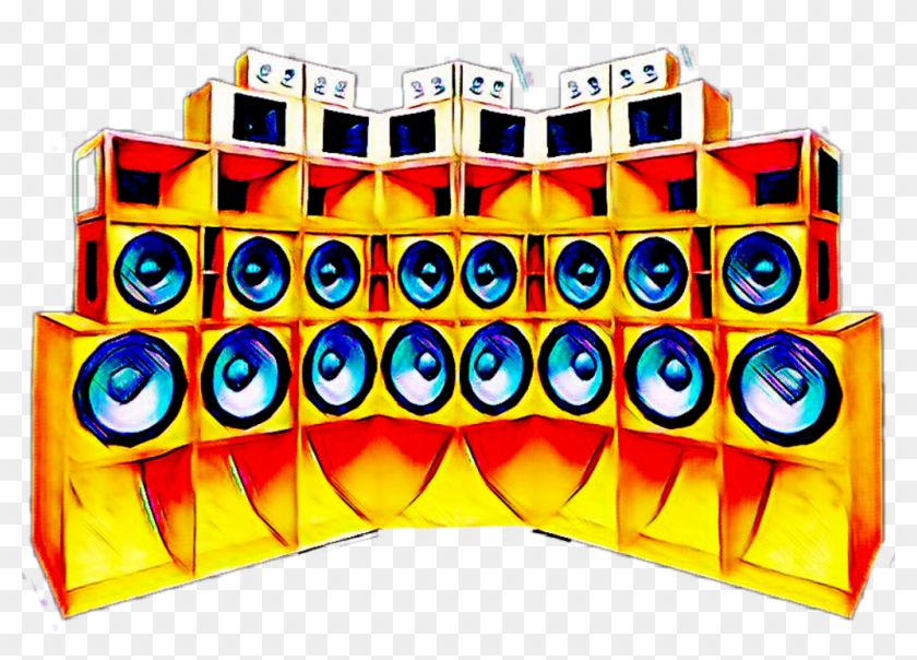 Soundsystem Sticker - Sound System Clip Art In Png #1678799