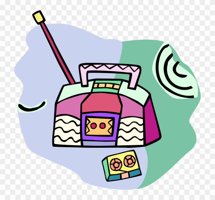 Vector Illustration Of Ghetto Blaster Stereo Sound - Vector Illustration Of Ghetto Blaster Stereo Sound #1678802