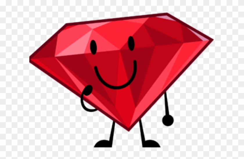 Ruby Clipart Diamond Outline - Bfdi Ruby #1678962