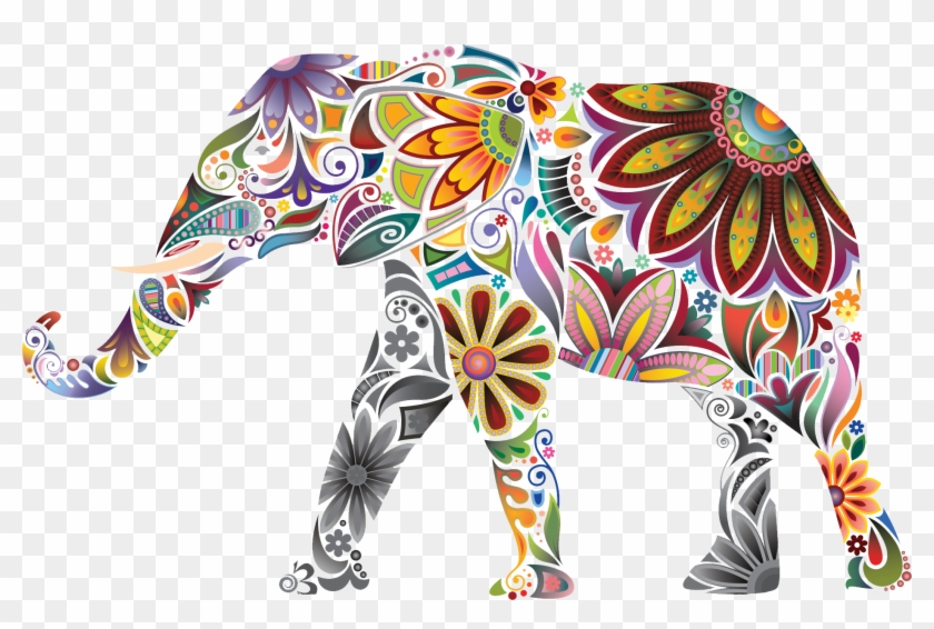 Elephant Zentangles, Elephant, Clip Art, Doodles, Pointillism, - Elephant #1679099