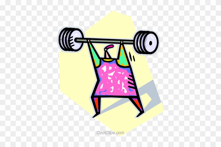 Person Lifting Weights Royalty Free Vector Clip Art - Person Lifting Weights Royalty Free Vector Clip Art #1679166