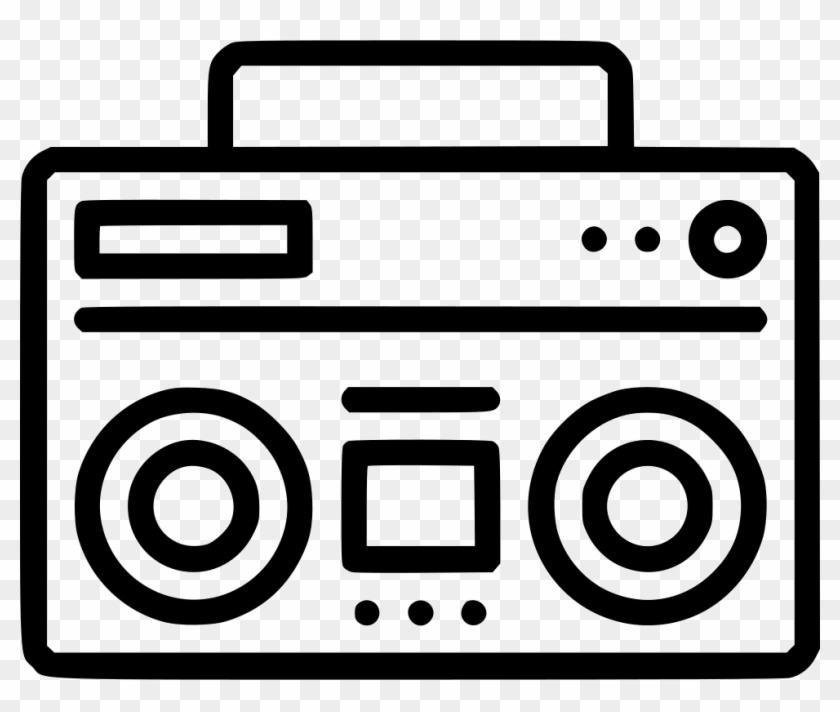 Audio Speaker Music Boombox Radio Sound Svg Png Icon - Audio Speaker Music Boombox Radio Sound Svg Png Icon #1679214