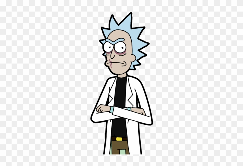 Png Black And White Library Rick Transparent Evil - Rick And Morty Clipart #1679227