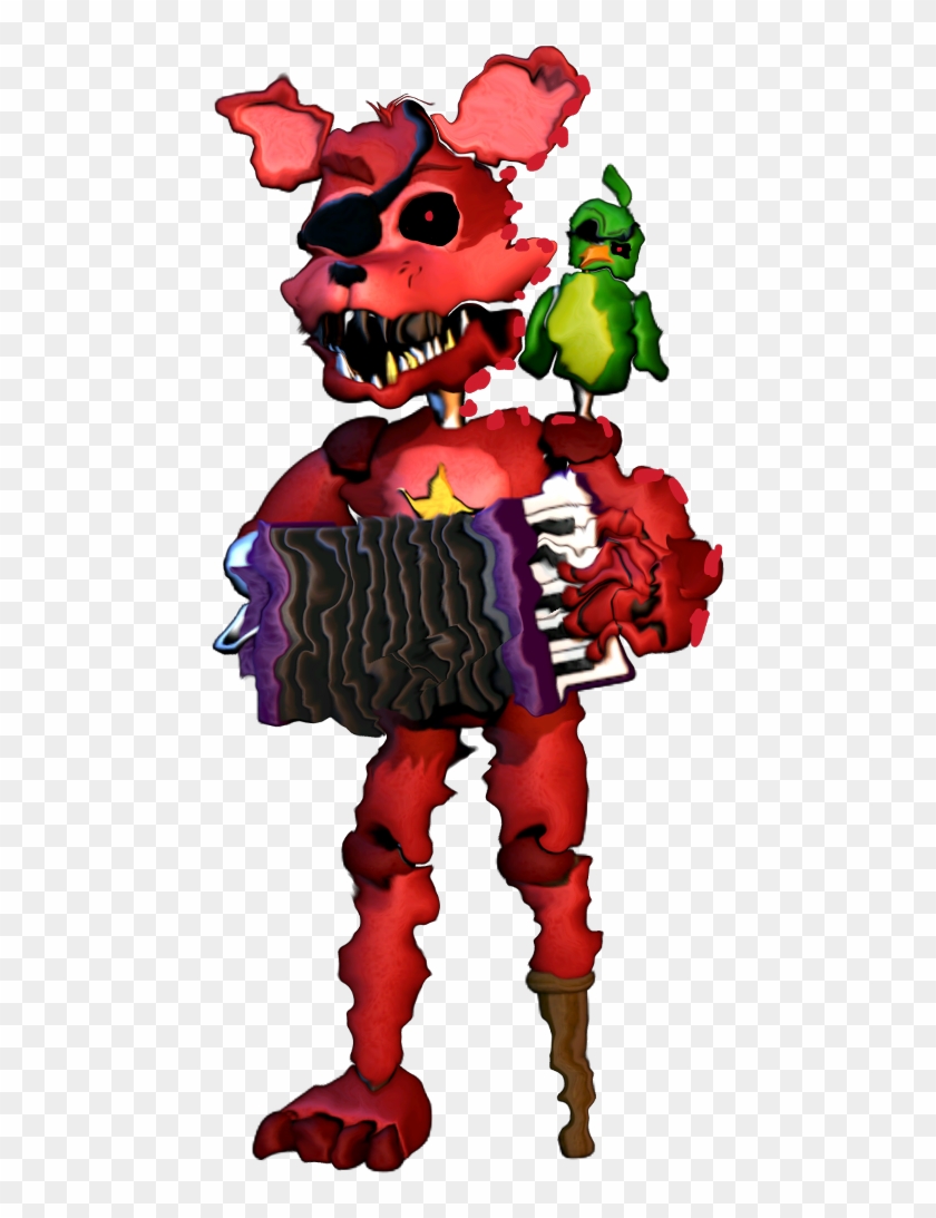 Twisted Sticker - Fnaf 6 Rockstar Foxy #1679276