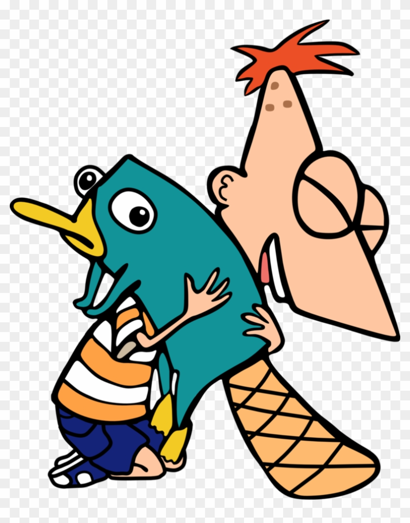 Phineas Hugs Perry Hd By Jaycasey-d5d01lp - Phineas And Ferb Perry Hug #1679289