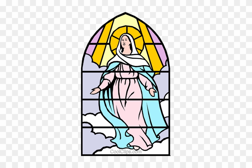 Blessed Assumption Royalty Free Vector Clip Art Illustration - Assumption Of Mary Clipart #1679312