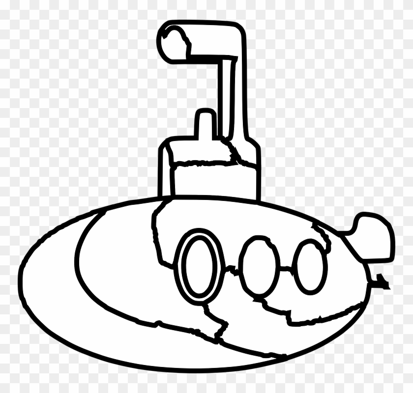 Porthole Images - Submarine Clipart White And Black #1679346