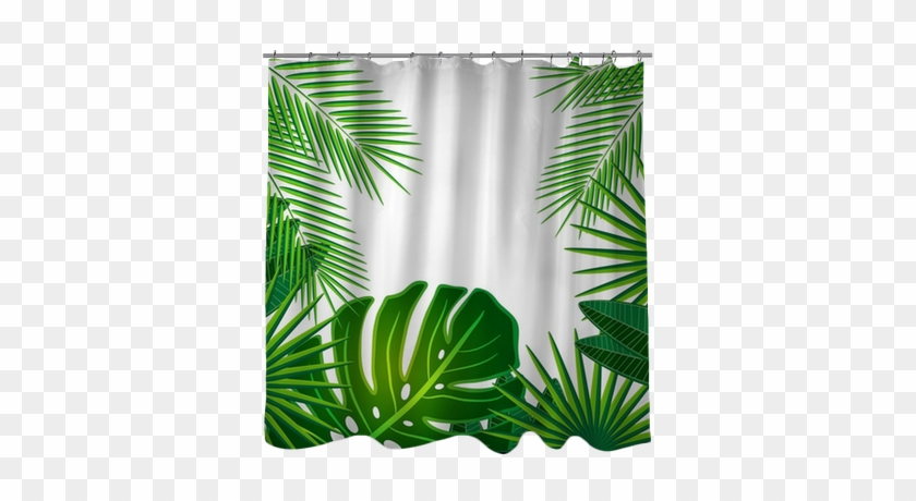 Floral Design Background - Adesivi Parete Foglia Tropicale #1679625