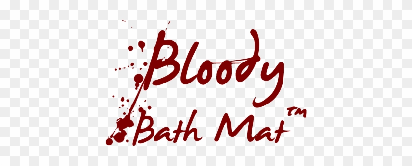 Bloody Shower Curtain Logos - Calligraphy #1679671