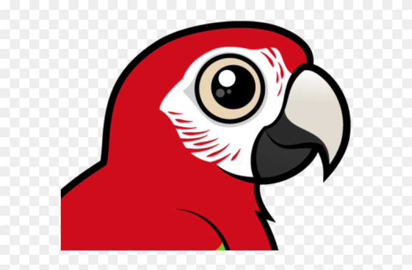 Red And Green Macaw Clipart Bird - Cute Scarlet Macaw Drawing #1679729