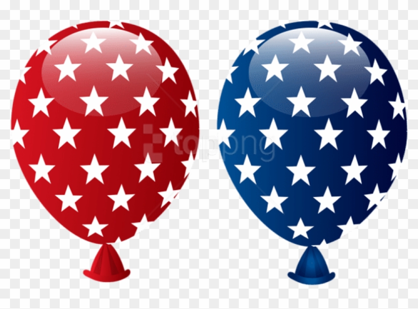 Free Png Download Usa Balloons Decoration Png Images - 4th Of July Balloons Clipart #1679731