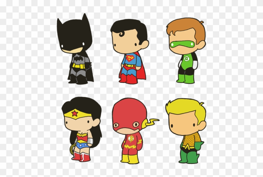 Bocah Clipart Mabait - Batman Superman Wonder Woman Chibi #1679891