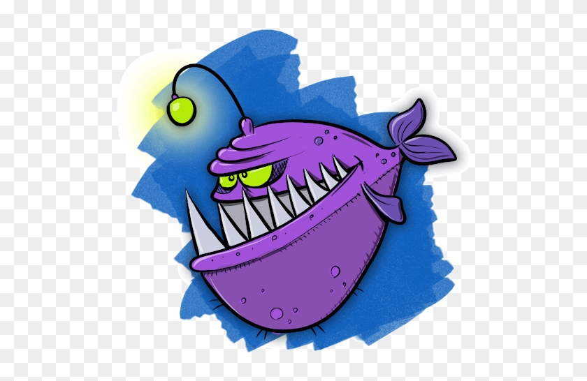 Cartoon Lantern Fish - Cartoon #1679948