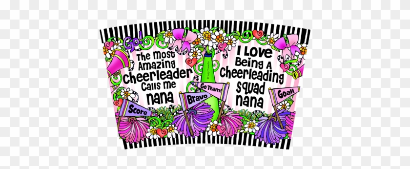 Cheer Squad Nana Stainless Steel Tumbler - Letras Cheri #1679951