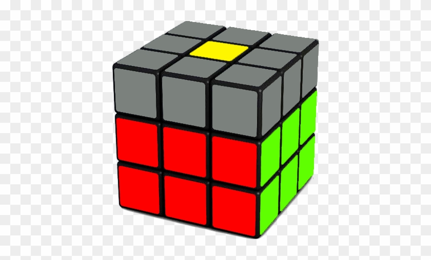 Picture Freeuse Library Rubix Cube Clipart - Rubik's Cube Second Layer Solved #1680000