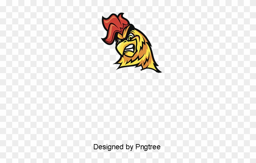 Angry Cock Gratis Png Y Vector - Rooster Cartoon #1680040