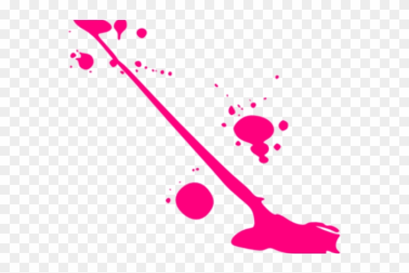 Splatter Clipart Magenta Paint - Pink Paint Splatter Png #1680240
