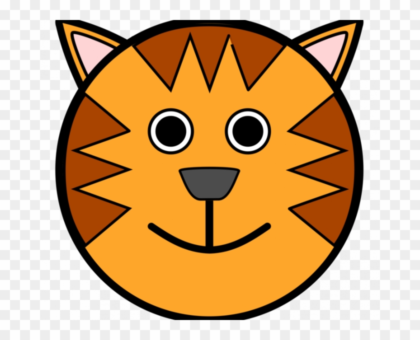 Cat Face Drawing Cartoon Cat Drawing Cartoon Face Bengal - Tiger Face Cartoon Drawing #1680306