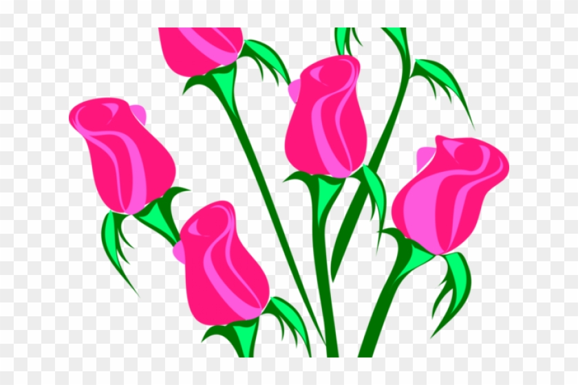 Pink Flower Clipart Rose - Roses Clip Art #1680359